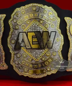 AEW World Heavyweight Wrestling Double Layer Championship Belt