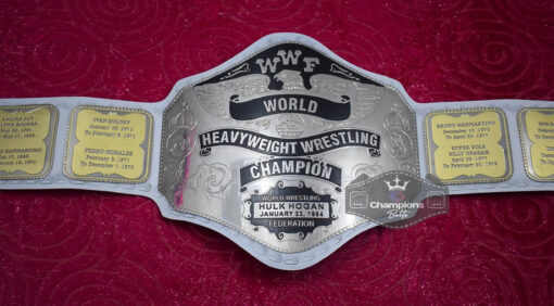 Hogan 1985 White Strap Wrestling Championship Belt 2