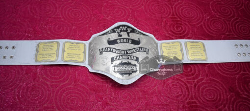 Hogan 1985 White Strap Wrestling Championship Belt 3