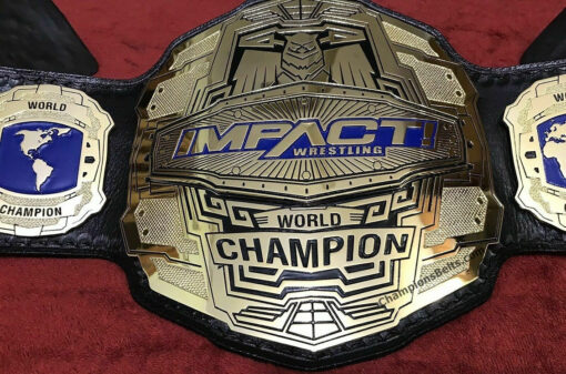 IMPACT World Heavyweight Wrestling Double Layer Championship Belt