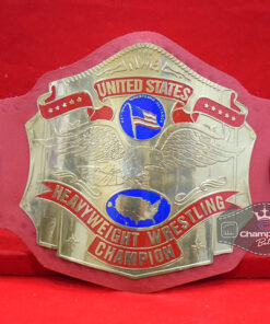 NWA Red Strap United State Heavyweight Wrestling Championship Belt3