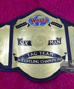 NWA Six Man Tag Team Wrestling Championship Belt