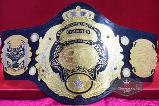 PWF Triple Crown World Heavyweight Wresting Championship Belt