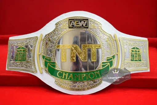 TNT/AEW White Strap Wrestling Championship Belt