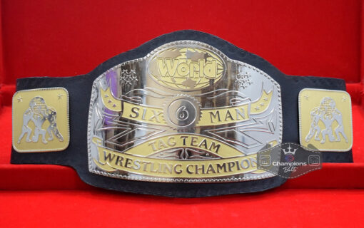 WCWA Six Man World Tag Team Wrestling Championship Belt