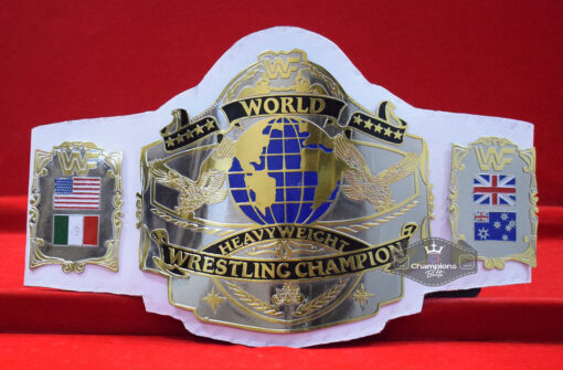 WWF Andre Hogan 1987 World Wrestling White Strap Championship Belt 3