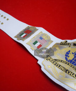 WWF Andre Hogan 1987 World Wrestling White Strap Championship Belt 5