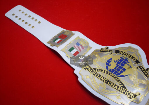 WWF Andre Hogan 1987 World Wrestling White Strap Championship Belt 5