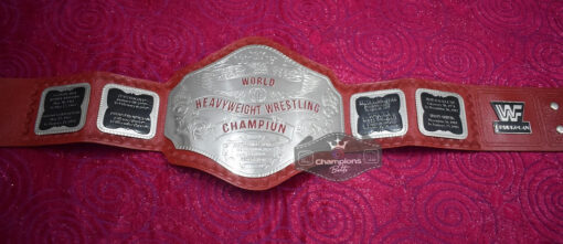 WWF Hulk Hogan 1984 World Heavyweight Red Strap Wrestling Championship Belt5