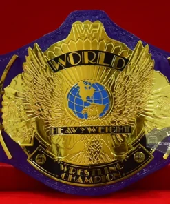 WWF Wrestling Ultimate Warrior Purple Winged Eagle Championship Belt