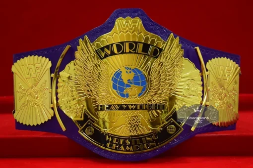 WWF Wrestling Ultimate Warrior Purple Winged Eagle Championship Belt