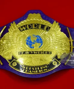 WWF Wrestling Ultimate Warrior Purple Winged Eagle Championship Belt2