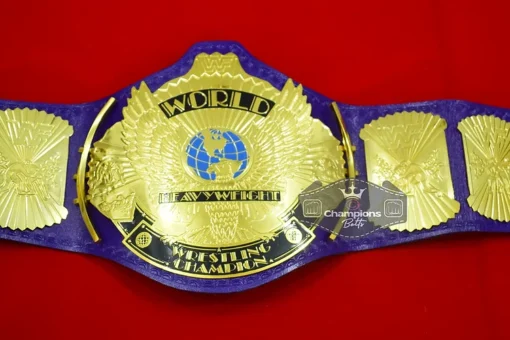 WWF Wrestling Ultimate Warrior Purple Winged Eagle Championship Belt5