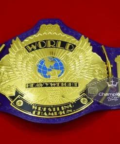 WWF Wrestling Ultimate Warrior Purple Winged Eagle Championship Belt6