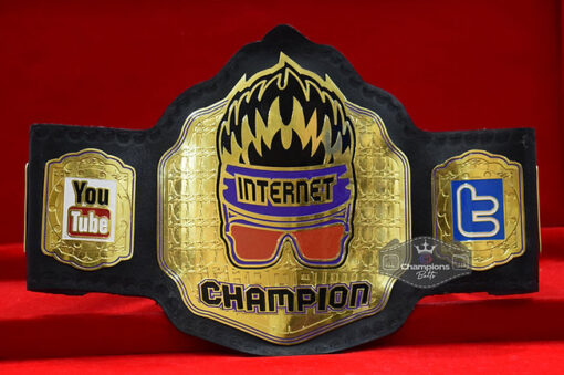 Gold Plate Zack Ryder Internet Championship Belt