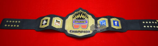 Gold Plate Zack Ryder Internet Championship Belt