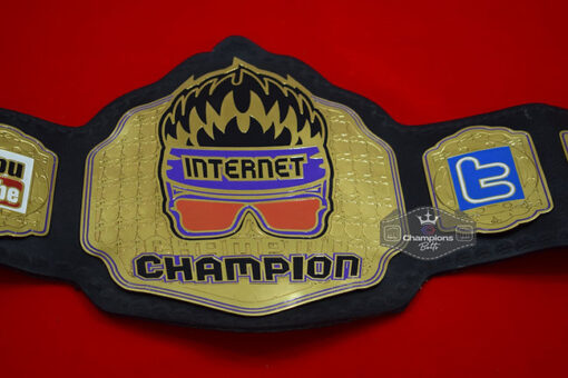 Gold Plate Zack Ryder Internet Championship Belt