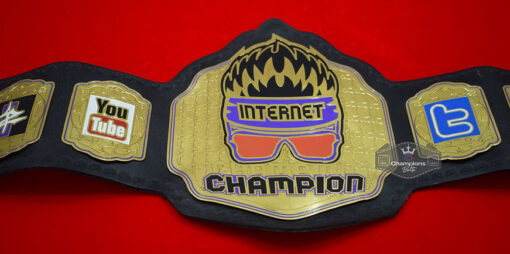 Gold Plate Zack Ryder Internet Championship Belt