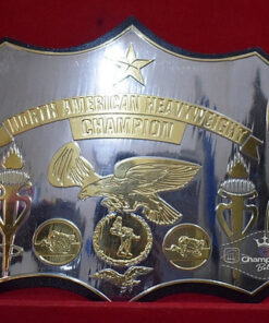 Old School World American Wrestling Championship Belt