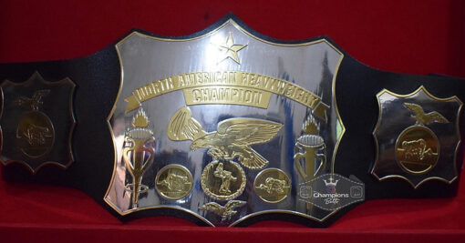 Old School World American Wrestling Championship Belt