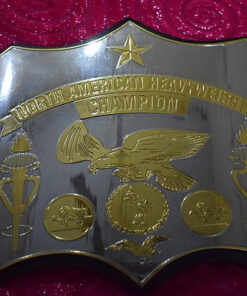 Old School World American Wrestling Championship Belt