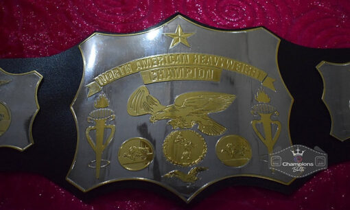 Old School World American Wrestling Championship Belt