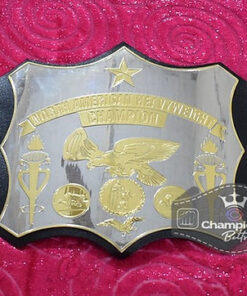 Old School World American Wrestling Championship Belt