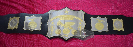 Old School World American Wrestling Championship Belt