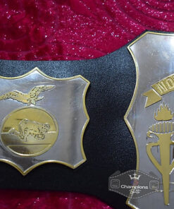 Old School World American Wrestling Championship Belt