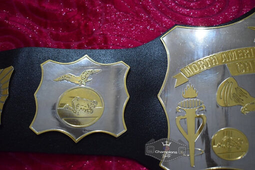 Old School World American Wrestling Championship Belt