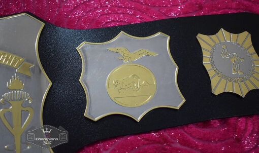 Old School World American Wrestling Championship Belt